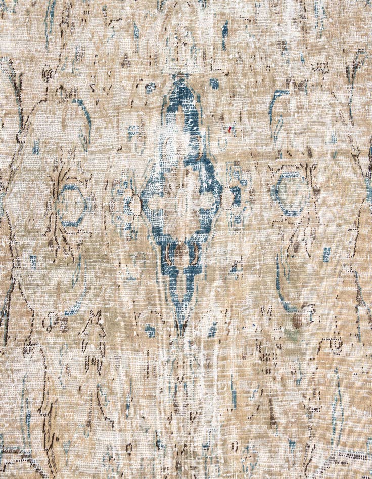 Detail image of 9' 1 x 12' 9  Hand Knotted Ultra Vintage Persian Wool Rug