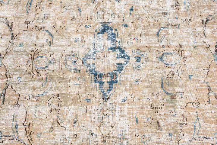 9' 1 x 12' 9 Hand Knotted Ultra Vintage Persian Wool Rug