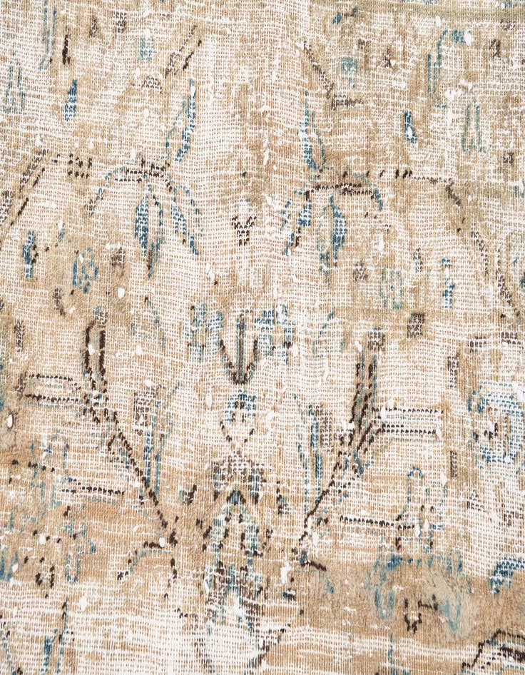 Detail image of 9' 1 x 12' 9  Hand Knotted Ultra Vintage Persian Wool Rug