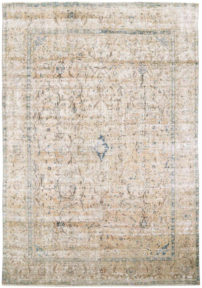 9' 1 x 12' 9 Hand Knotted Ultra Vintage Persian Wool Rug