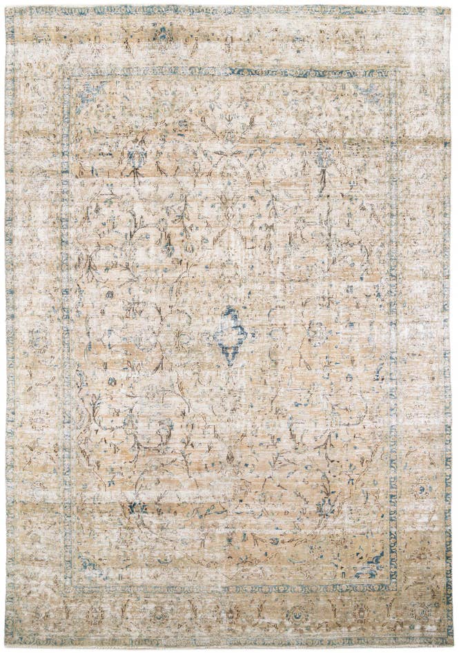 Detail image of 9' 1 x 12' 9 Hand Knotted Ultra Vintage Persian Wool Rug