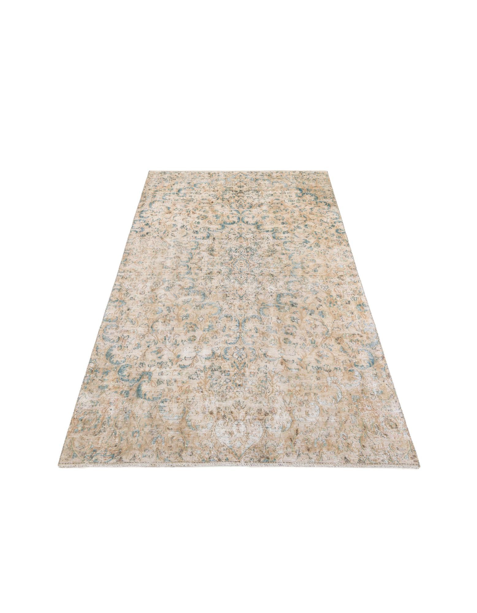 5' 7 x 9' 5 Hand Knotted Ultra Vintage Persian Wool Rug