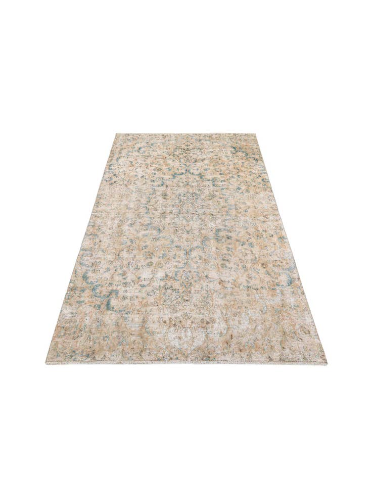 Detail image of 5' 7 x 9' 5  Hand Knotted Ultra Vintage Persian Wool Rug