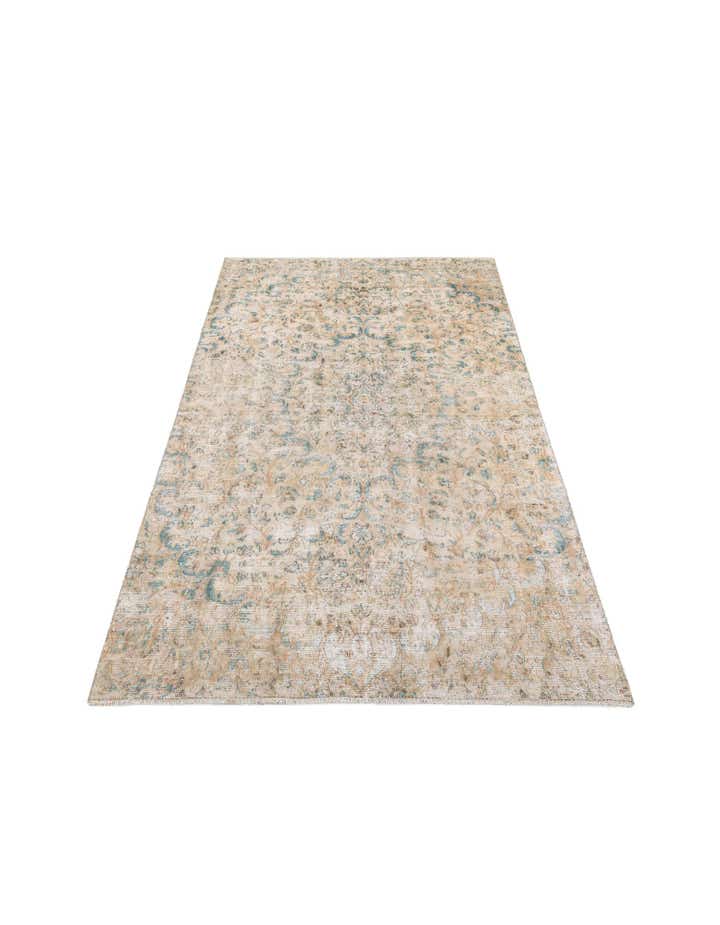 5' 7 x 9' 5 Hand Knotted Ultra Vintage Persian Wool Rug