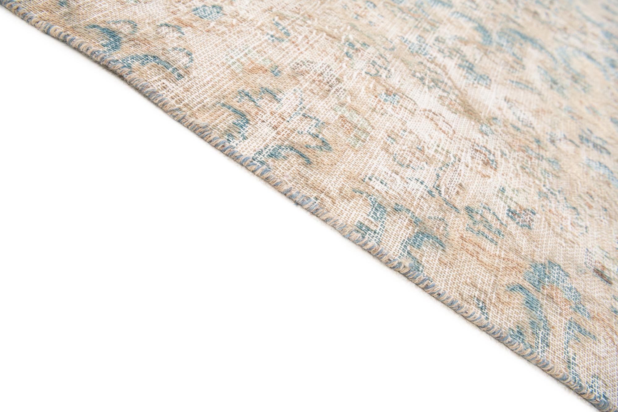 5' 7 x 9' 5 Hand Knotted Ultra Vintage Persian Wool Rug