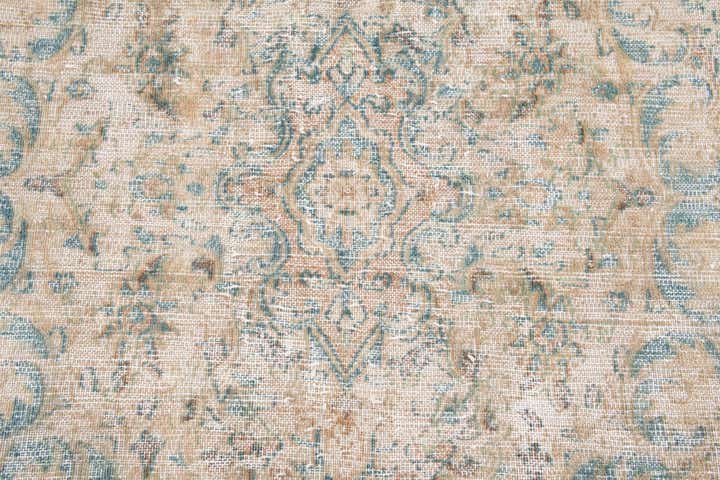 5' 7 x 9' 5 Hand Knotted Ultra Vintage Persian Wool Rug