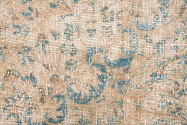 5' 7 x 9' 5 Hand Knotted Ultra Vintage Persian Wool Rug