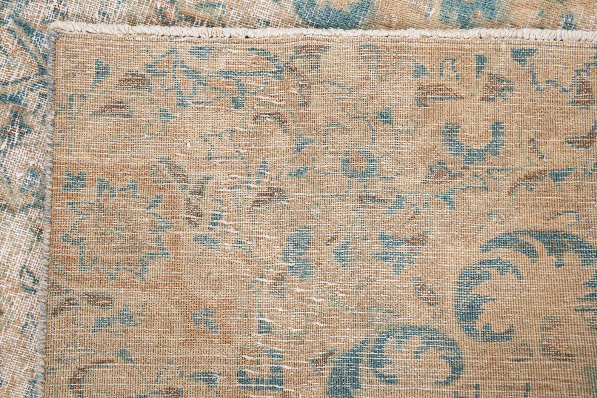 5' 7 x 9' 5 Hand Knotted Ultra Vintage Persian Wool Rug