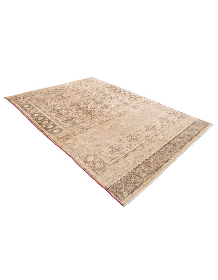 Detail image of 6' 6 x 9' 4 Hand Knotted Ultra Vintage Persian Wool Rug