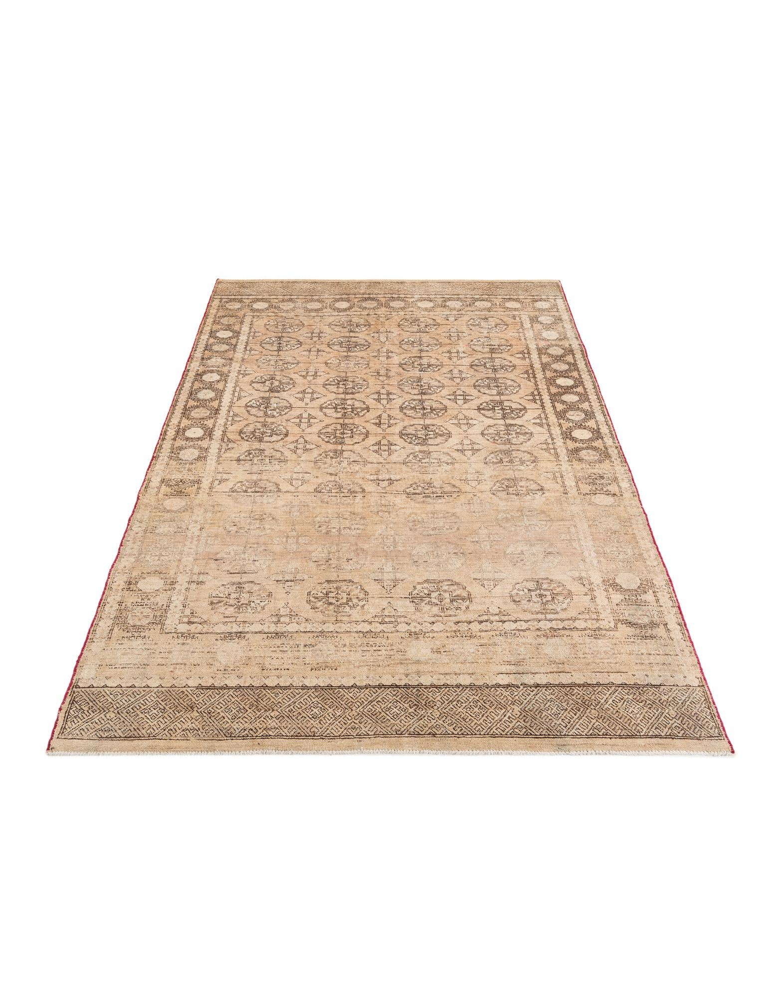 6' 6 x 9' 4 Hand Knotted Ultra Vintage Persian Wool Rug