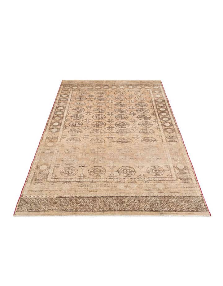 6' 6 x 9' 4 Hand Knotted Ultra Vintage Persian Wool Rug