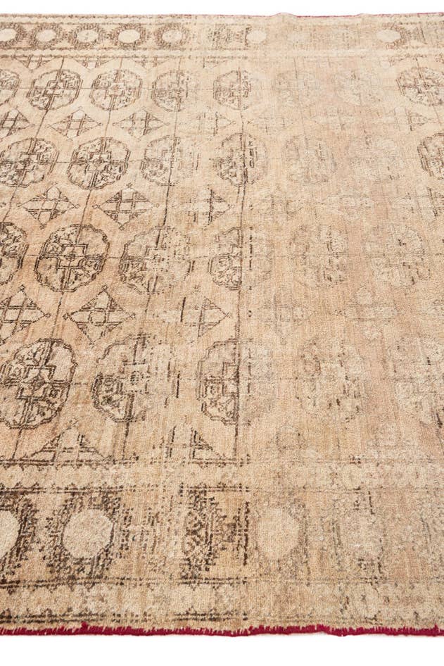Detail image of 6' 6 x 9' 4 Hand Knotted Ultra Vintage Persian Wool Rug