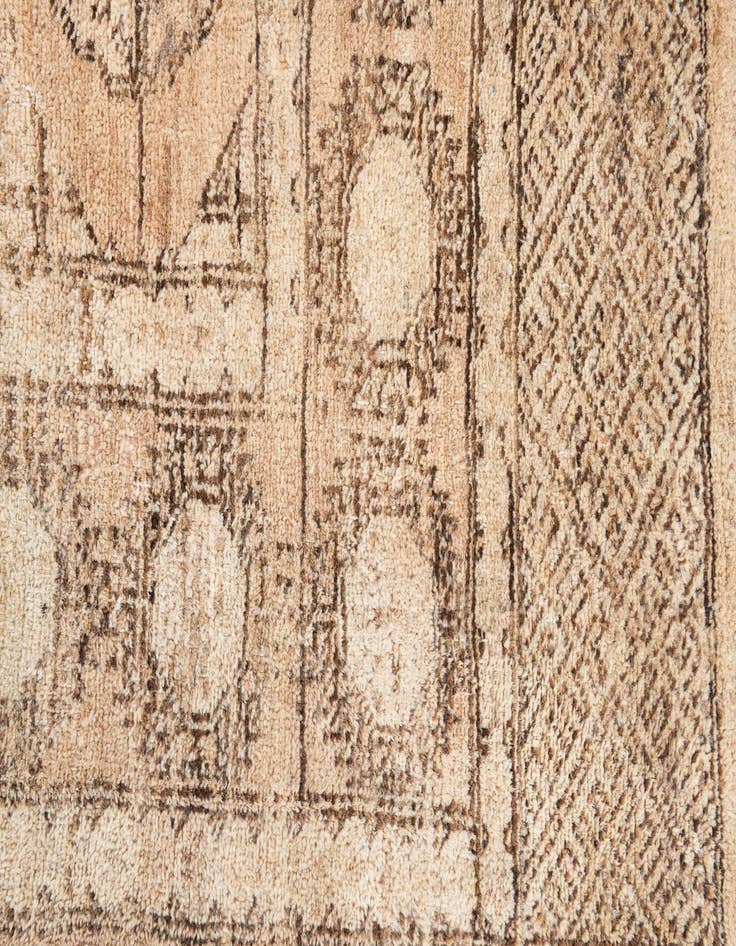 Detail image of 6' 6 x 9' 4  Hand Knotted Ultra Vintage Persian Wool Rug