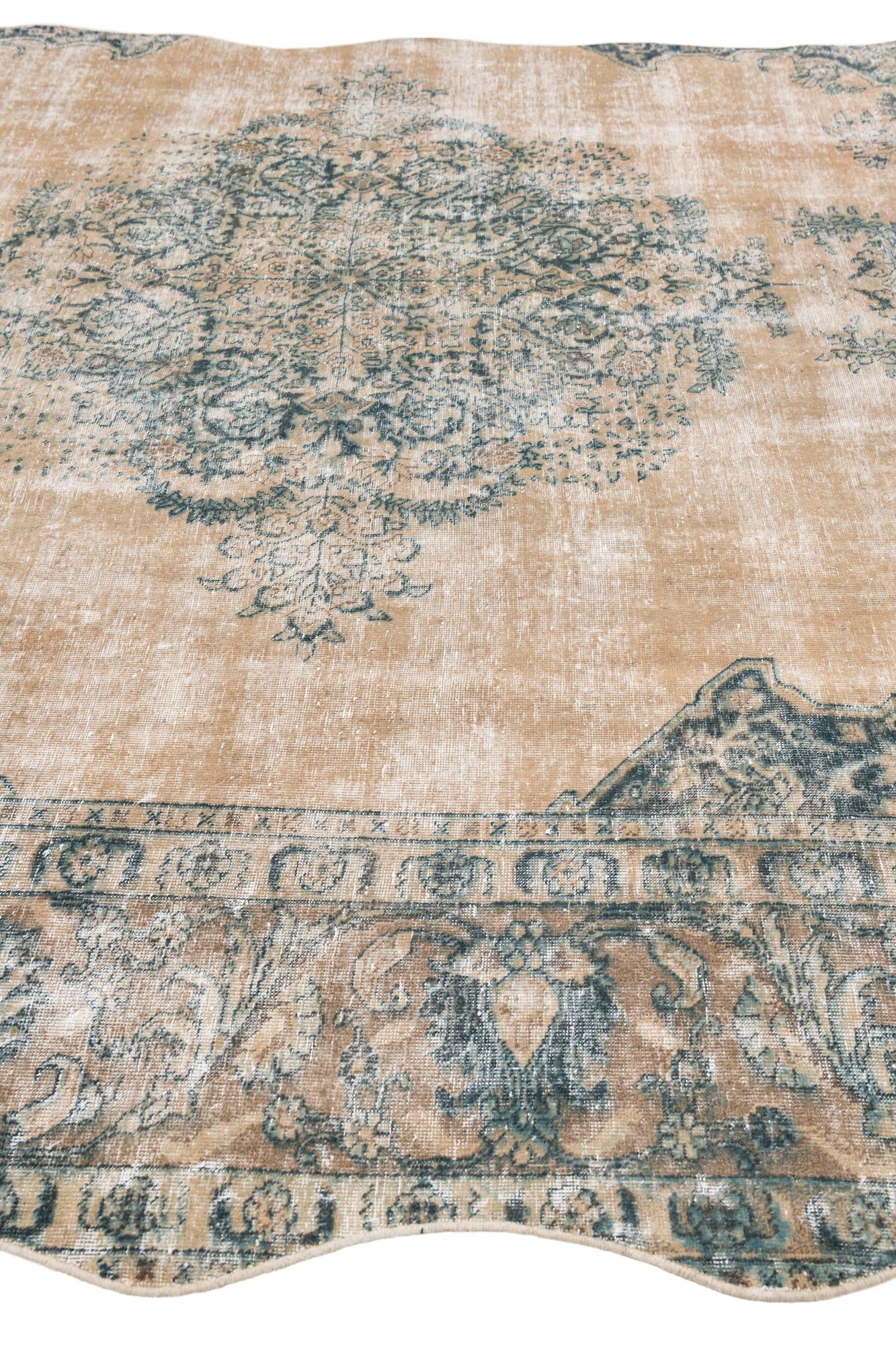 8' 4 x 11' 10 Hand Knotted Ultra Vintage Persian Wool Rug