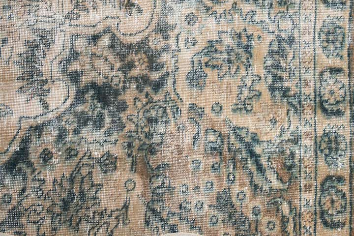 8' 4 x 11' 10 Hand Knotted Ultra Vintage Persian Wool Rug