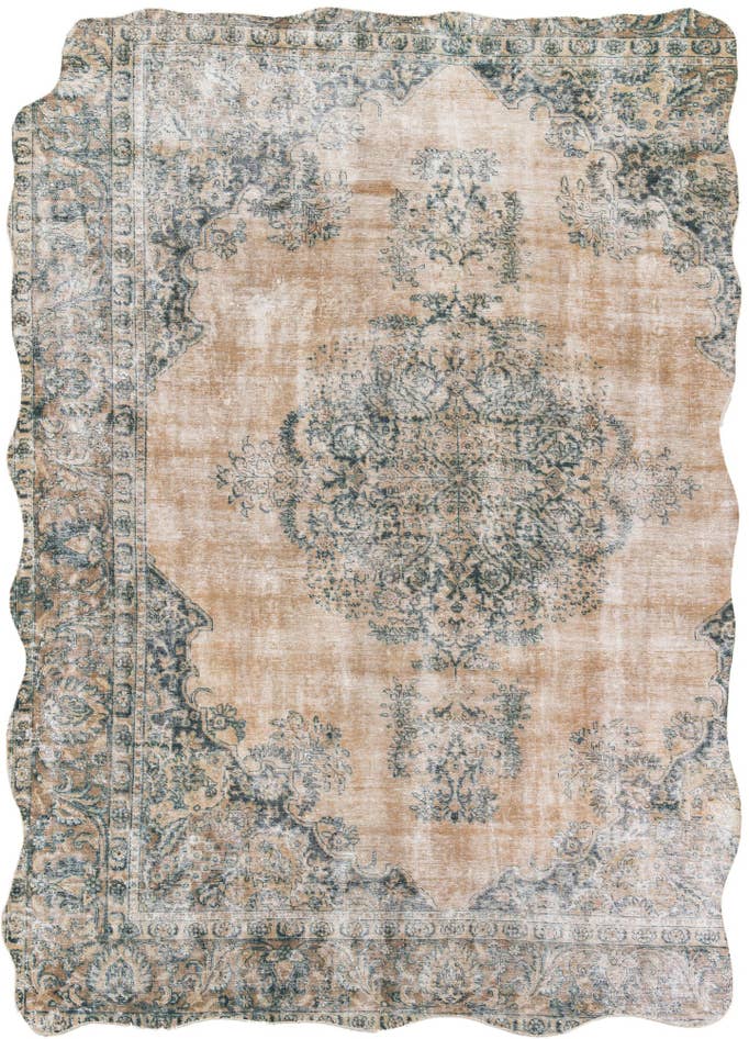 Detail image of 8' 4 x 11' 10 Hand Knotted Ultra Vintage Persian Wool Rug
