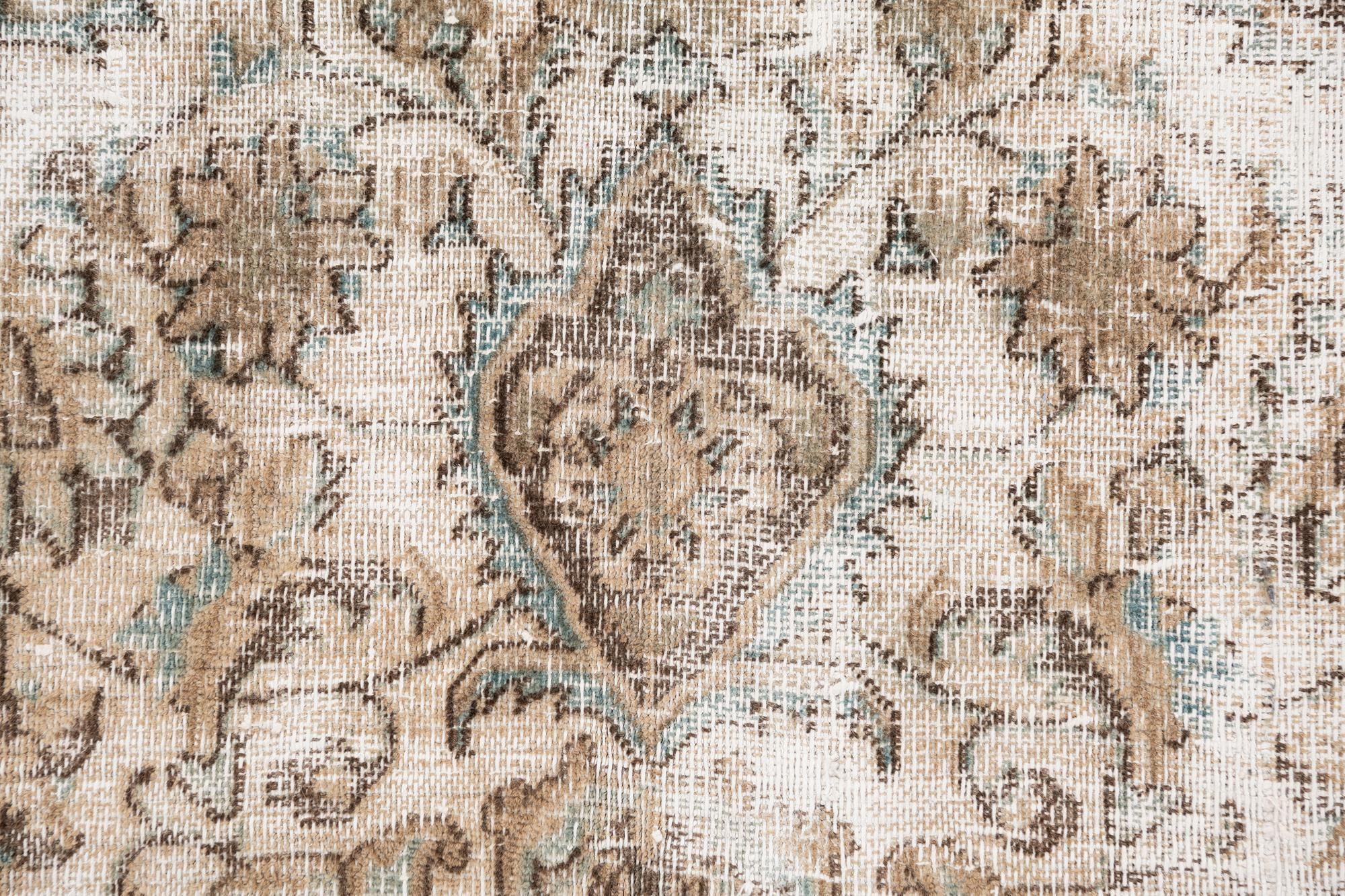 6' 4 x 9' 8 Hand Knotted Ultra Vintage Persian Wool Rug
