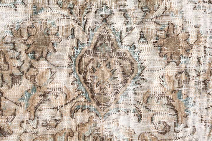 6' 4 x 9' 8 Hand Knotted Ultra Vintage Persian Wool Rug