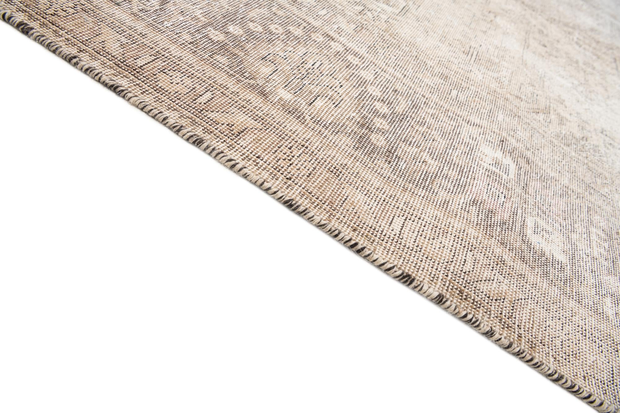 9' 8 x 12' 10 Hand Knotted Ultra Vintage Persian Wool Rug