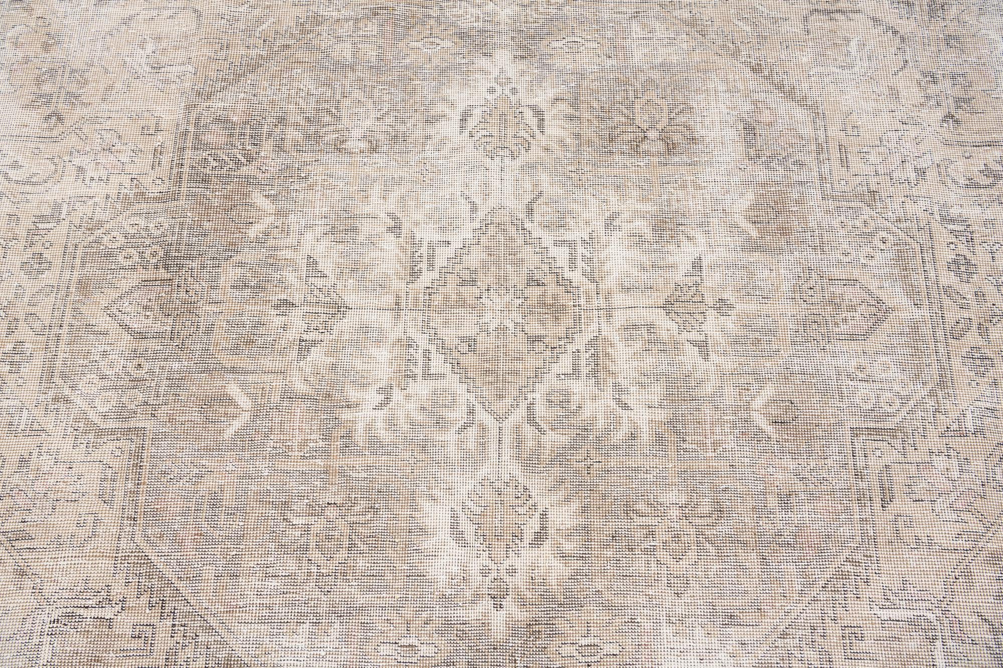 9' 8 x 12' 10 Hand Knotted Ultra Vintage Persian Wool Rug