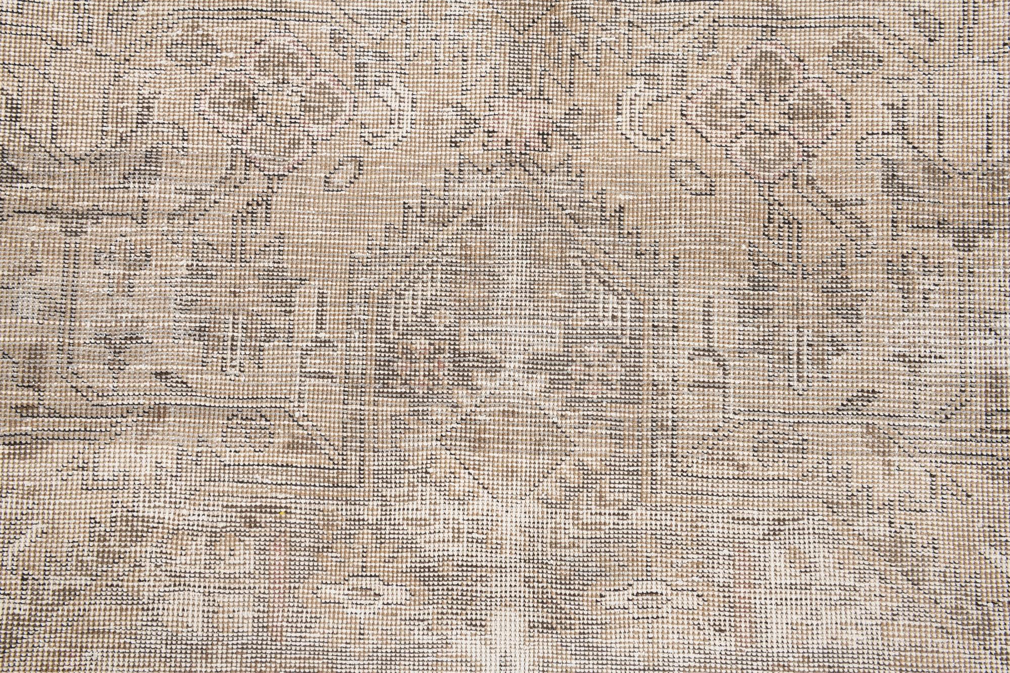 9' 8 x 12' 10 Hand Knotted Ultra Vintage Persian Wool Rug