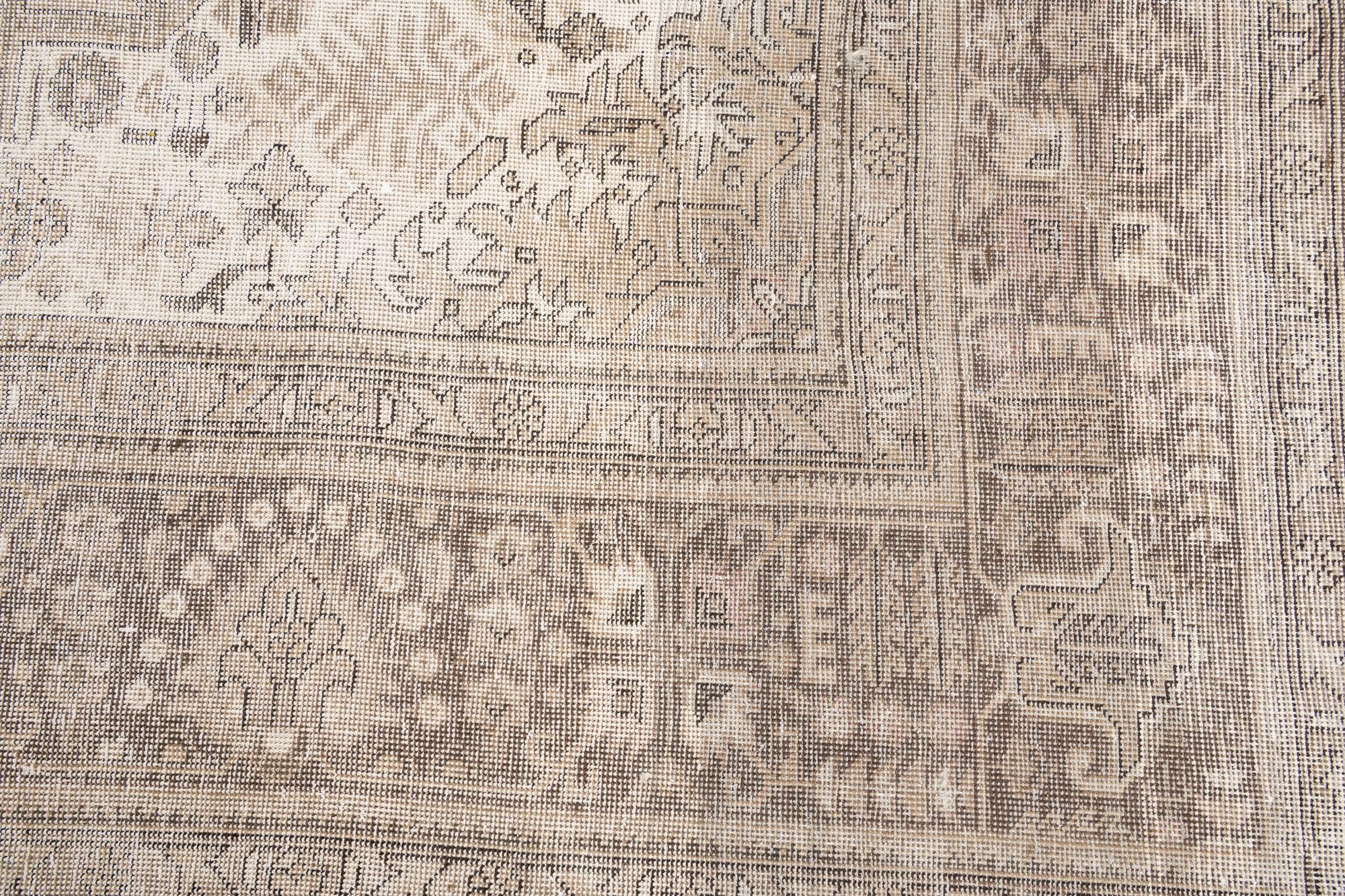 9' 8 x 12' 10 Hand Knotted Ultra Vintage Persian Wool Rug