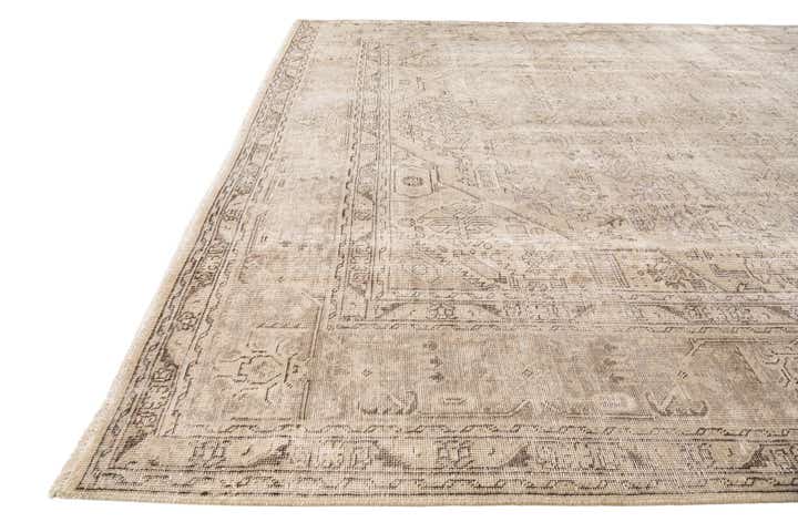 9' 8 x 12' 8 Hand Knotted Ultra Vintage Persian Wool Rug