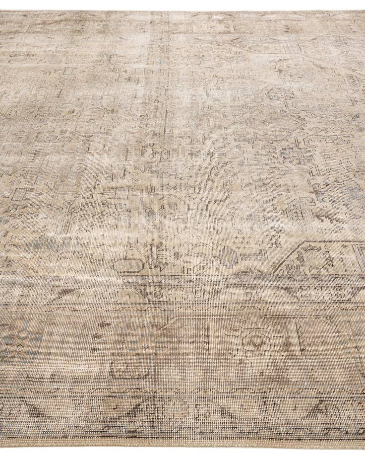 Detail image of 9' 8 x 12' 8  Hand Knotted Ultra Vintage Persian Wool Rug