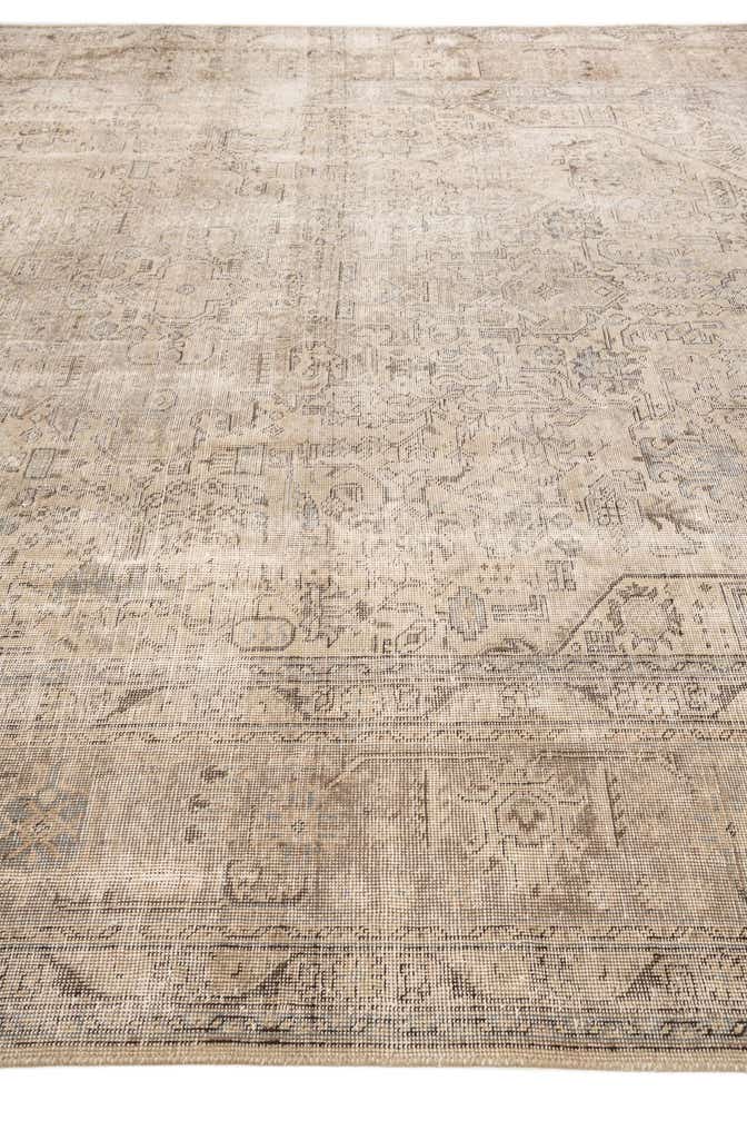 9' 8 x 12' 8 Hand Knotted Ultra Vintage Persian Wool Rug