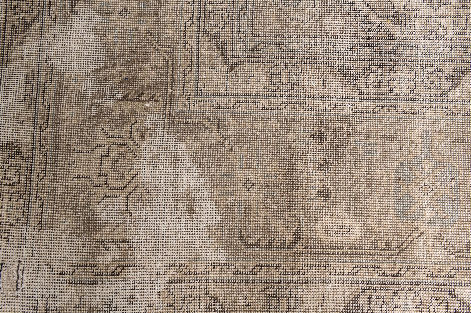 9' 8 x 12' 8 Hand Knotted Ultra Vintage Persian Wool Rug