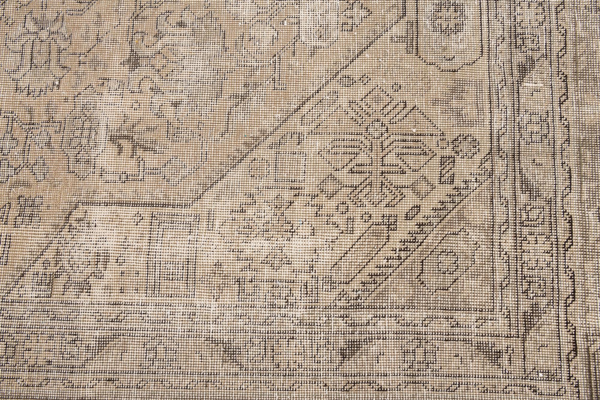 9' 8 x 12' 8 Hand Knotted Ultra Vintage Persian Wool Rug