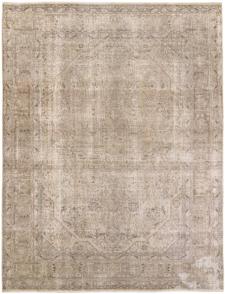 Detail image of 9' 8 x 12' 8 Hand Knotted Ultra Vintage Persian Wool Rug