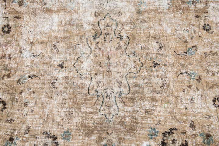 6' 3 x 10' 1 Hand Knotted Ultra Vintage Persian Wool Rug