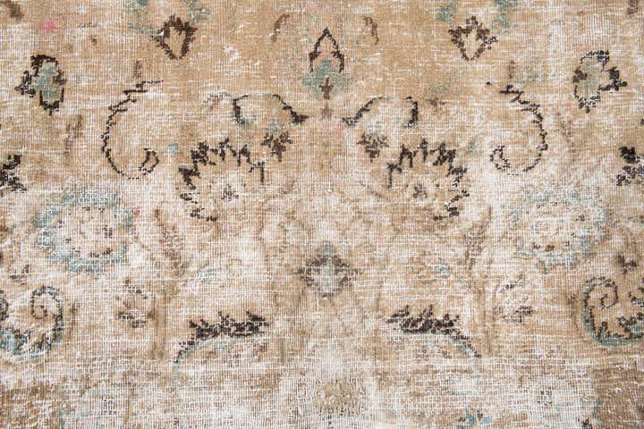 6' 3 x 10' 1 Hand Knotted Ultra Vintage Persian Wool Rug