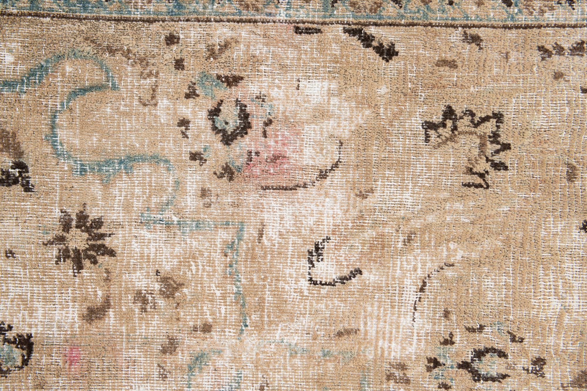 6' 3 x 10' 1 Hand Knotted Ultra Vintage Persian Wool Rug