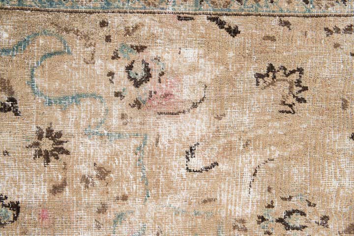 6' 3 x 10' 1 Hand Knotted Ultra Vintage Persian Wool Rug