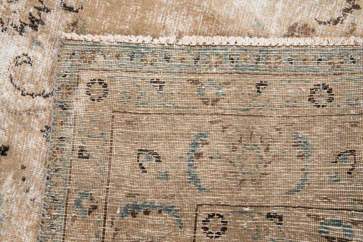 6' 3 x 10' 1 Hand Knotted Ultra Vintage Persian Wool Rug
