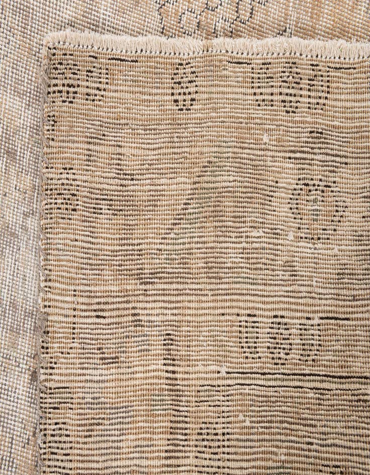 Detail image of 6' 2 x 9' 1  Hand Knotted Ultra Vintage Persian Wool Rug