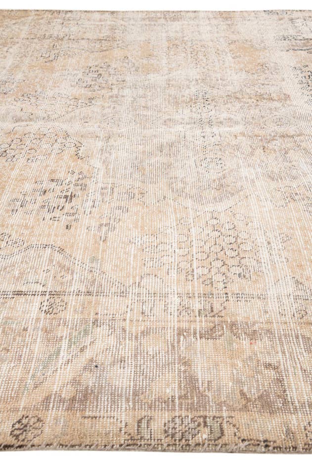 Detail image of 6' 2 x 9' 1 Hand Knotted Ultra Vintage Persian Wool Rug