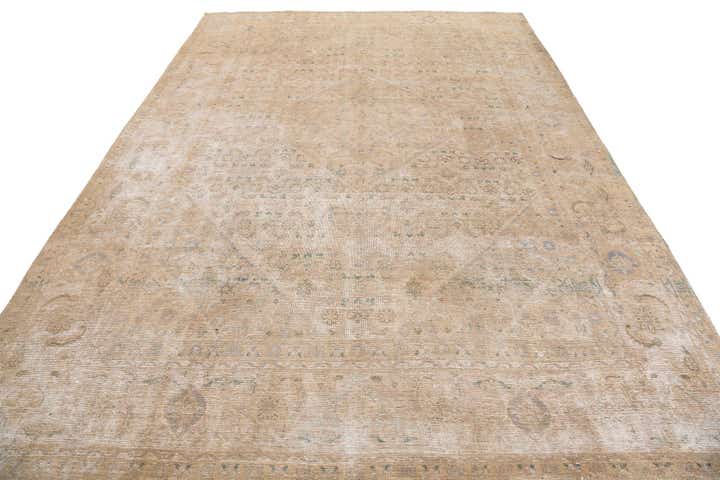 8' x 11' 5 Hand Knotted Ultra Vintage Persian Wool Rug