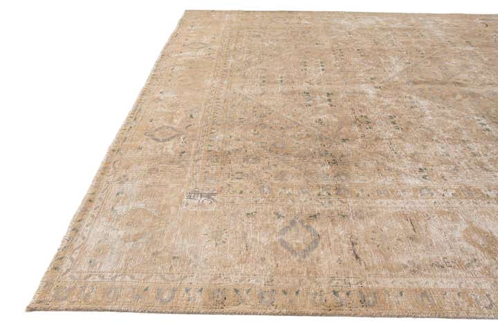 8' x 11' 5 Hand Knotted Ultra Vintage Persian Wool Rug