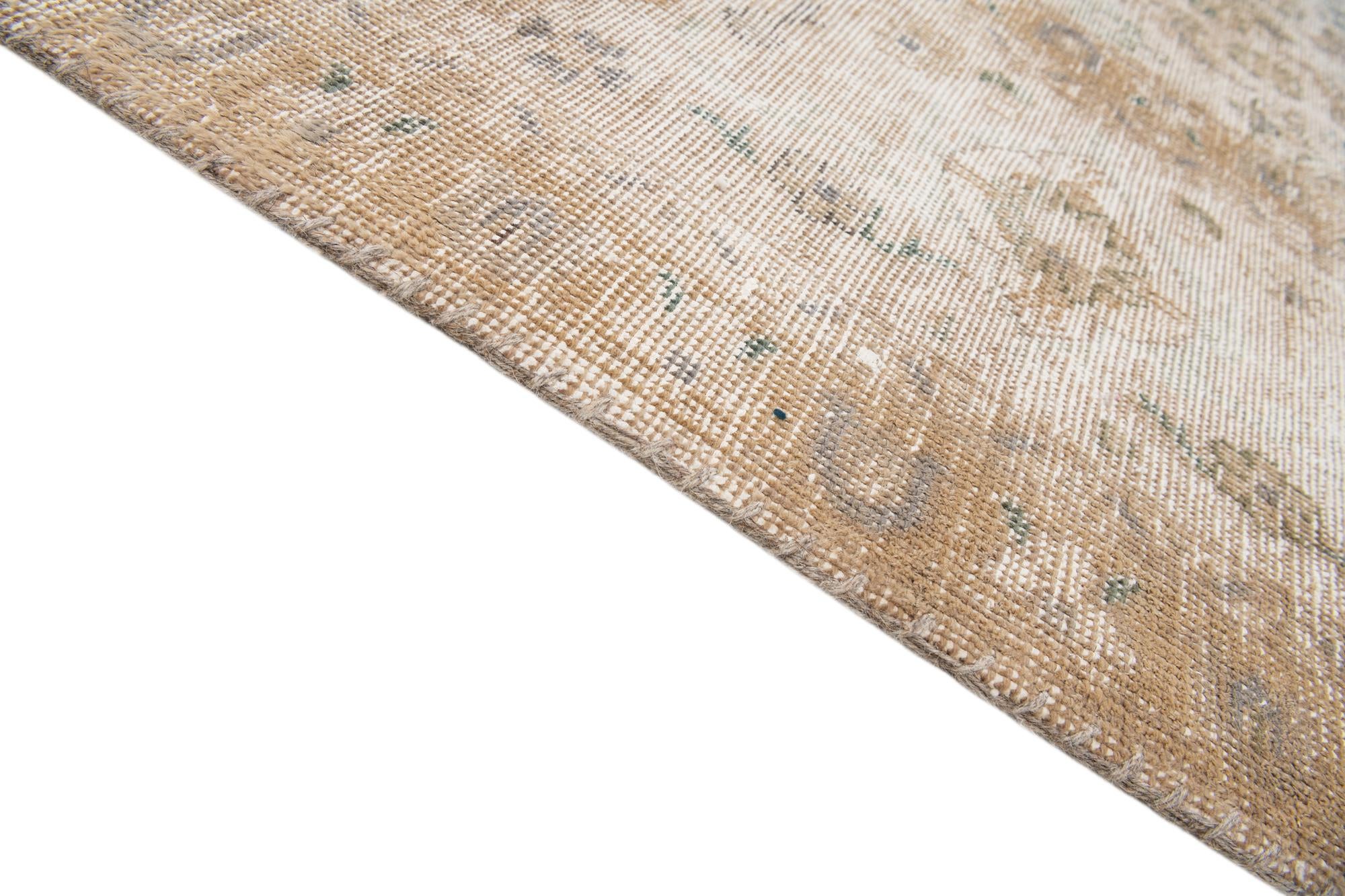 8' x 11' 5 Hand Knotted Ultra Vintage Persian Wool Rug
