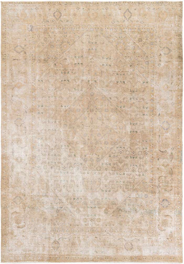 8' x 11' 5 Hand Knotted Ultra Vintage Persian Wool Rug