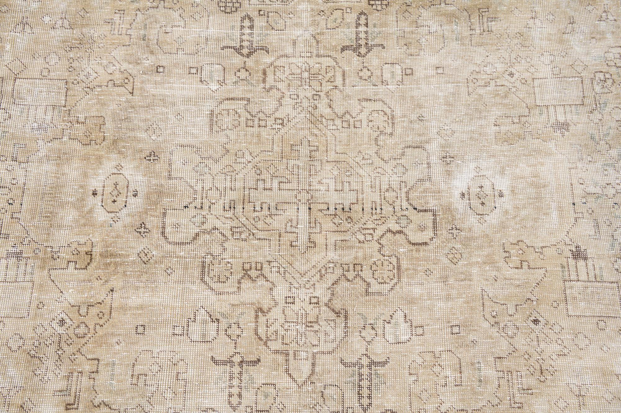 9' 6 x 13' Hand Knotted Ultra Vintage Persian Wool Rug