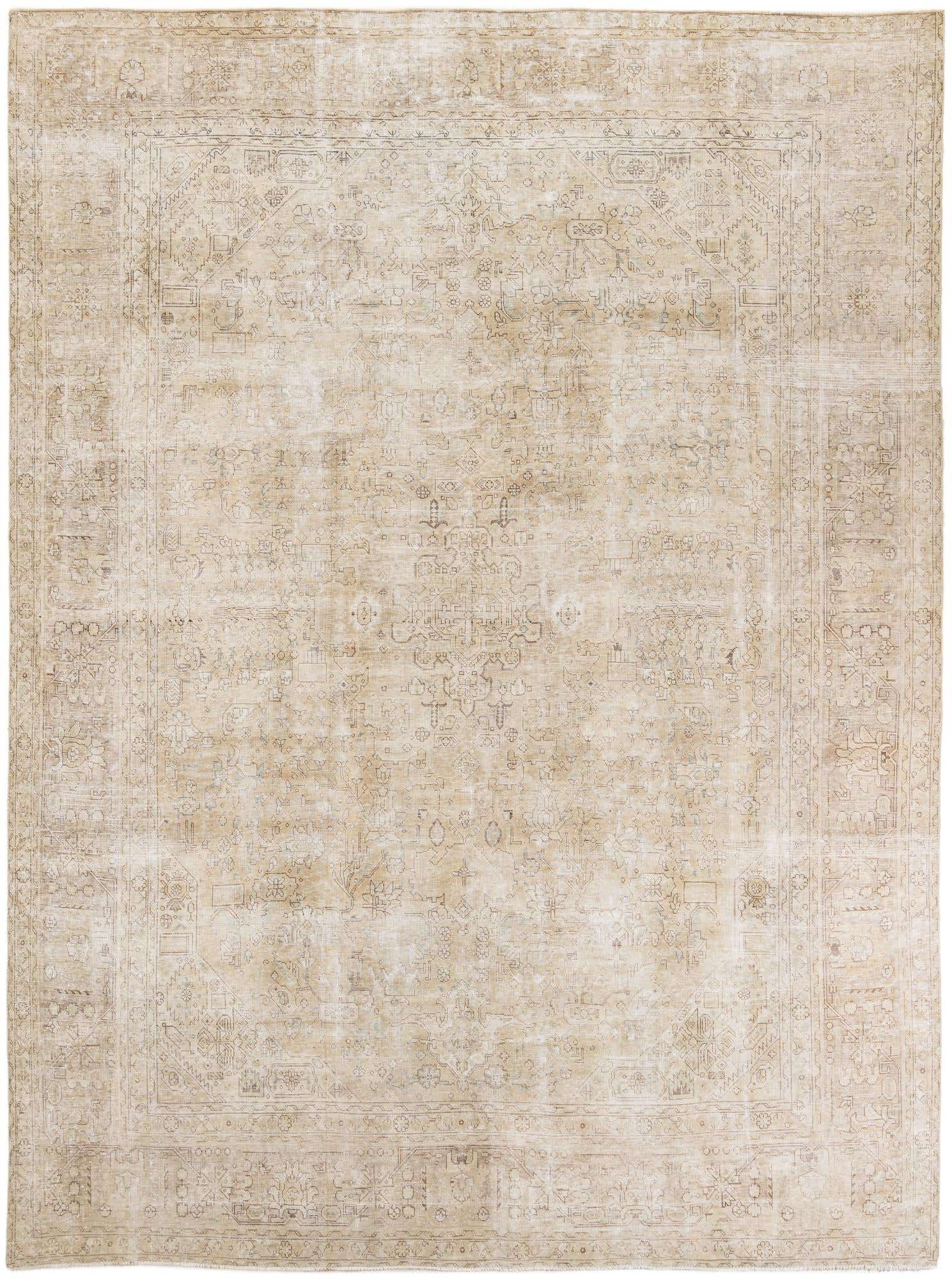 9' 6 x 13' Hand Knotted Ultra Vintage Persian Wool Rug