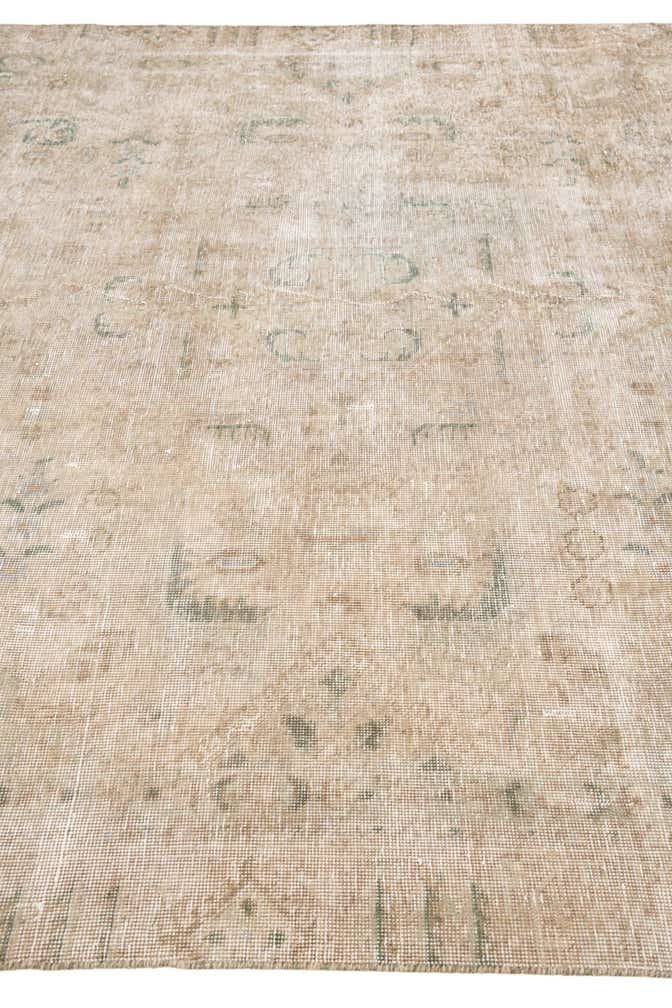 7' x 10' 9 Hand Knotted Ultra Vintage Persian Wool Rug