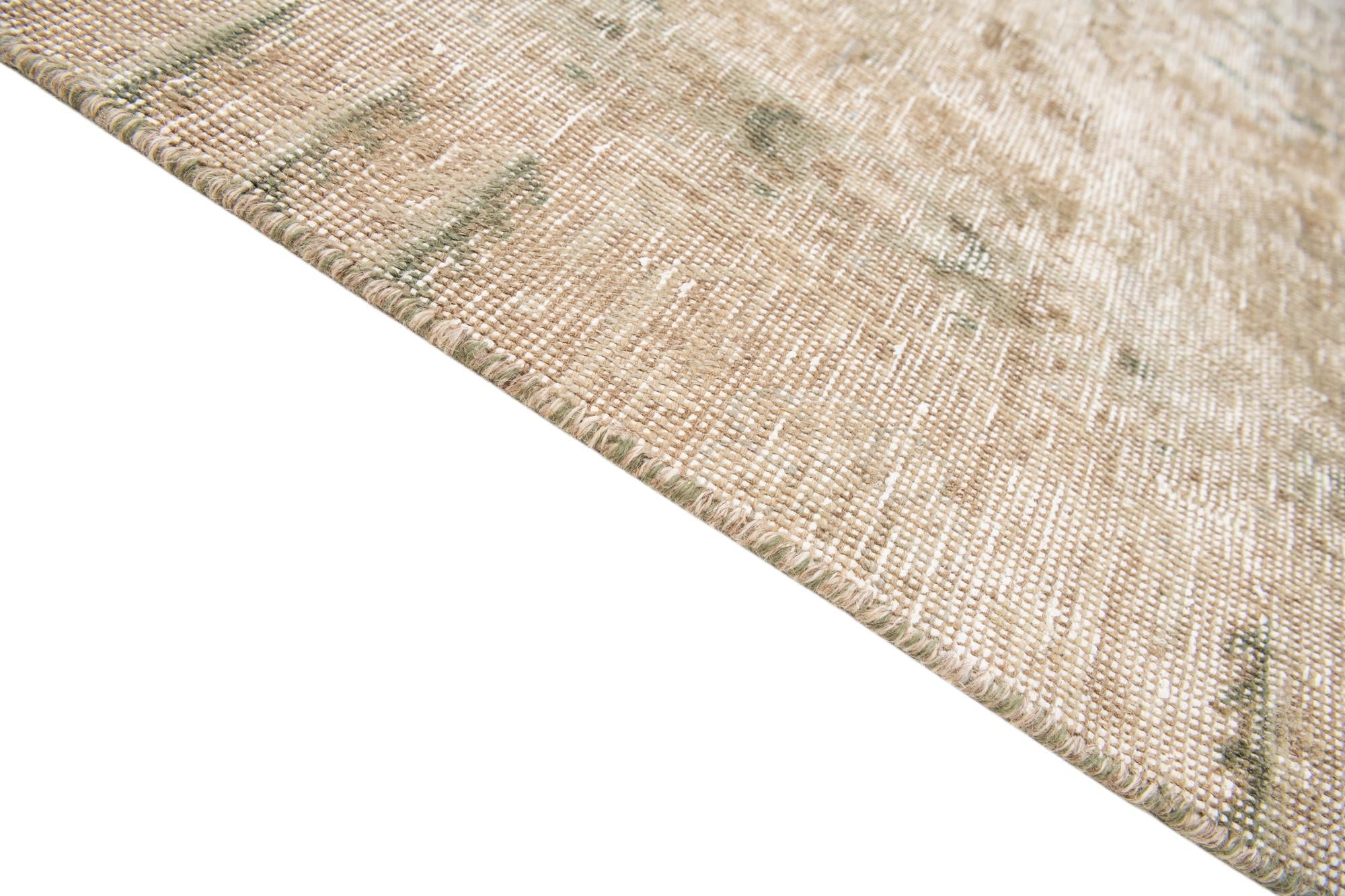 7' x 10' 9 Hand Knotted Ultra Vintage Persian Wool Rug