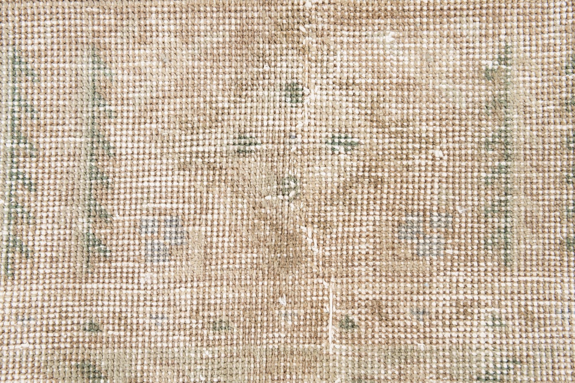 7' x 10' 9 Hand Knotted Ultra Vintage Persian Wool Rug