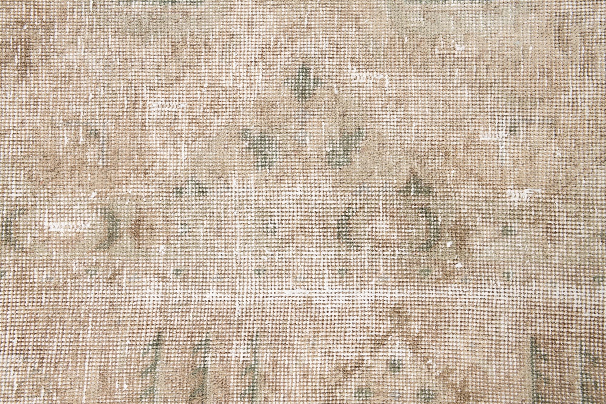 7' x 10' 9 Hand Knotted Ultra Vintage Persian Wool Rug