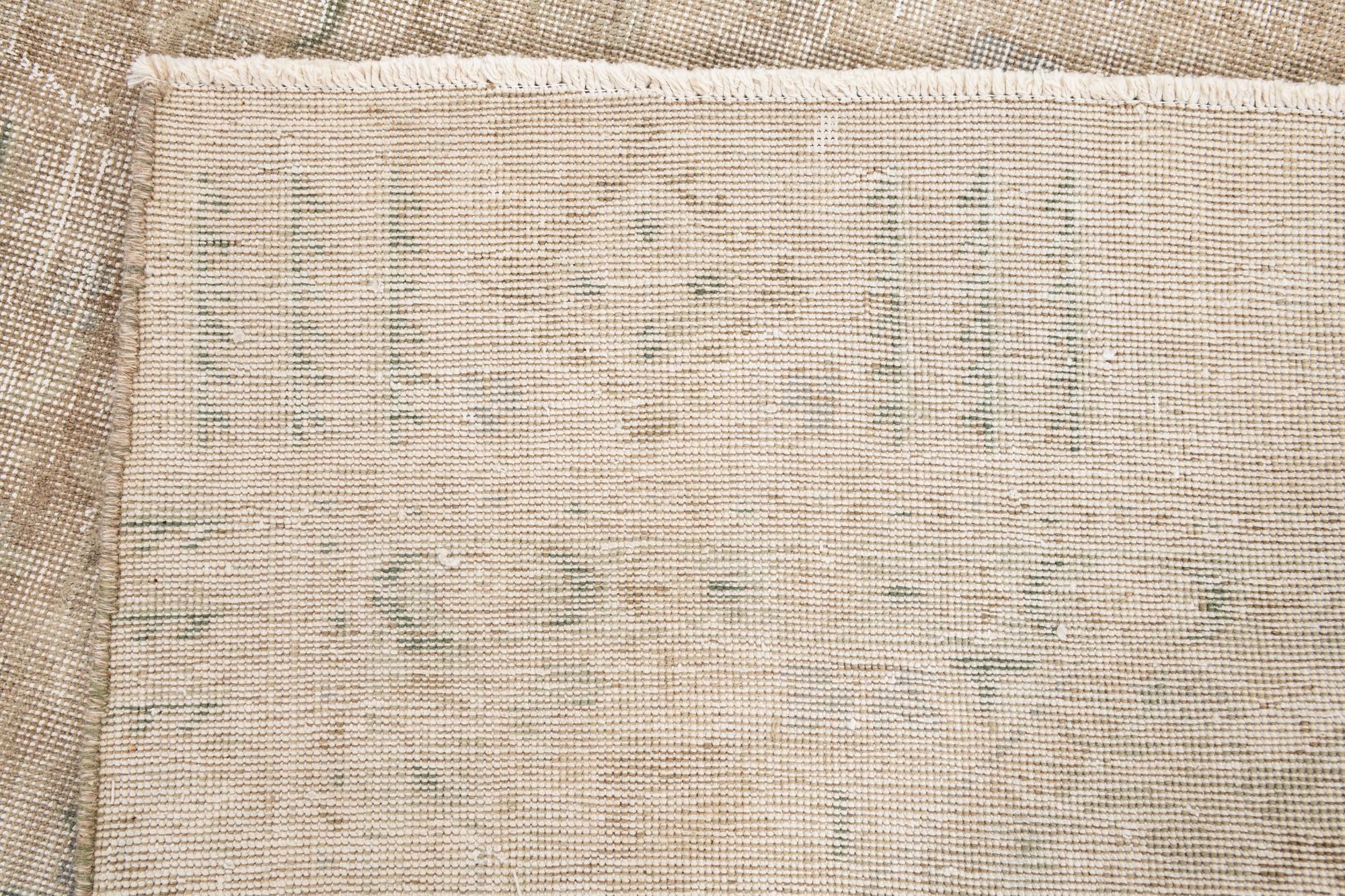 7' x 10' 9 Hand Knotted Ultra Vintage Persian Wool Rug